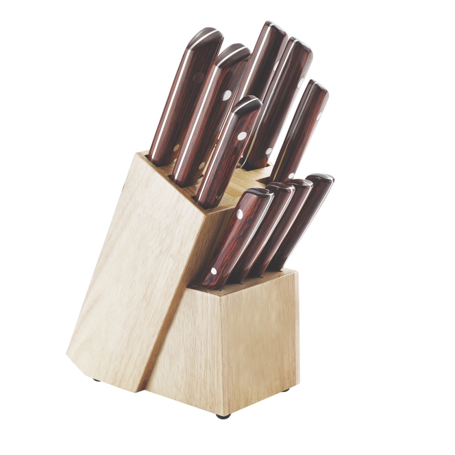 w008 11-pcs kitchen knife set